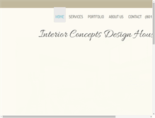 Tablet Screenshot of interiorconceptsdesignhouse.net